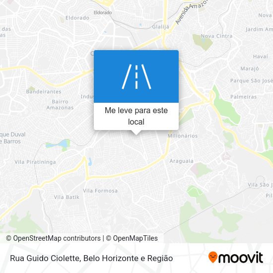 Rua Guido Ciolette mapa