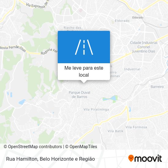 Rua Hamilton mapa