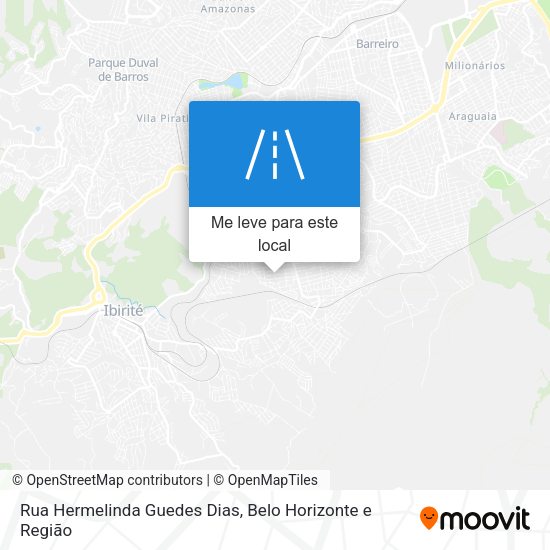 Rua Hermelinda Guedes Dias mapa