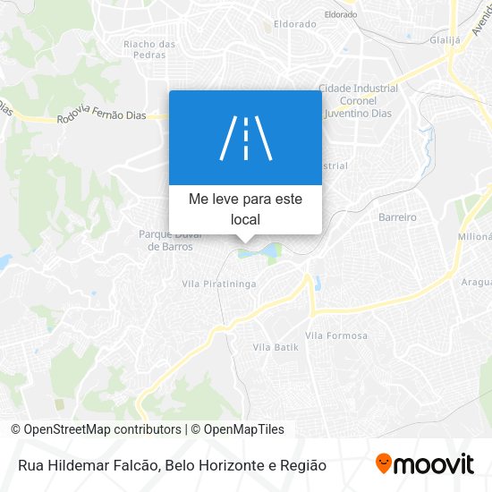Rua Hildemar Falcão mapa