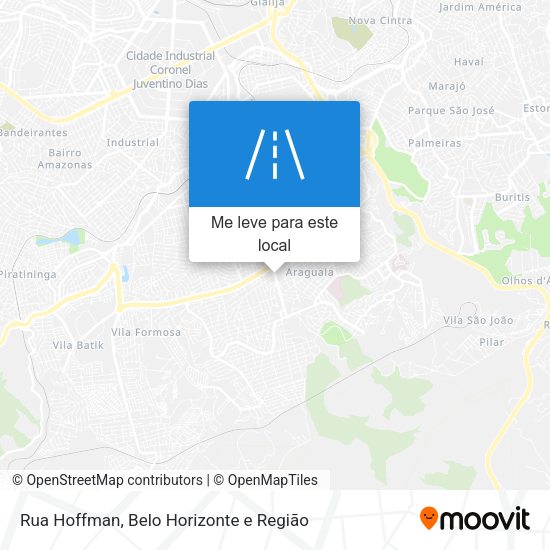 Rua Hoffman mapa