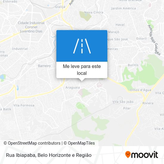 Rua Ibiapaba mapa