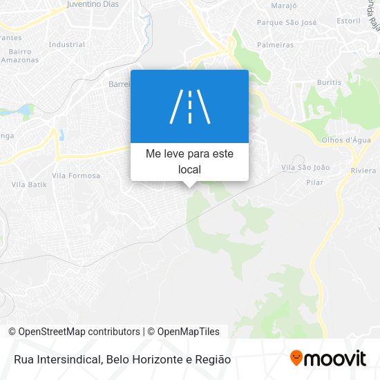 Rua Intersindical mapa