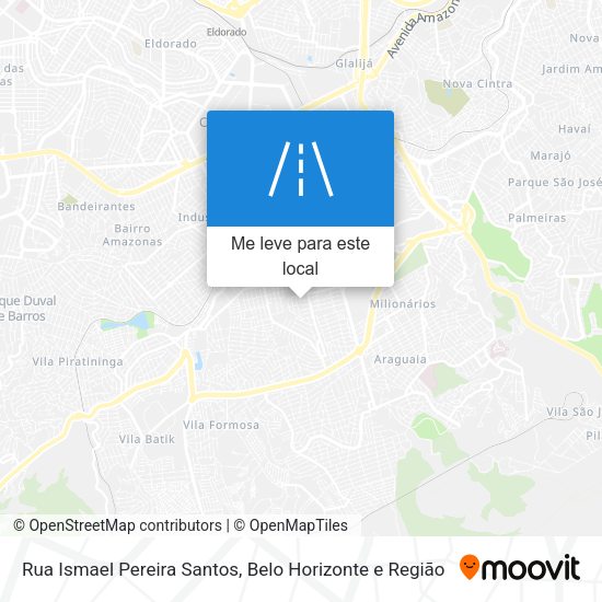 Rua Ismael Pereira Santos mapa
