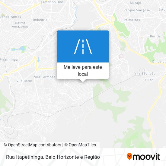 Rua Itapetininga mapa