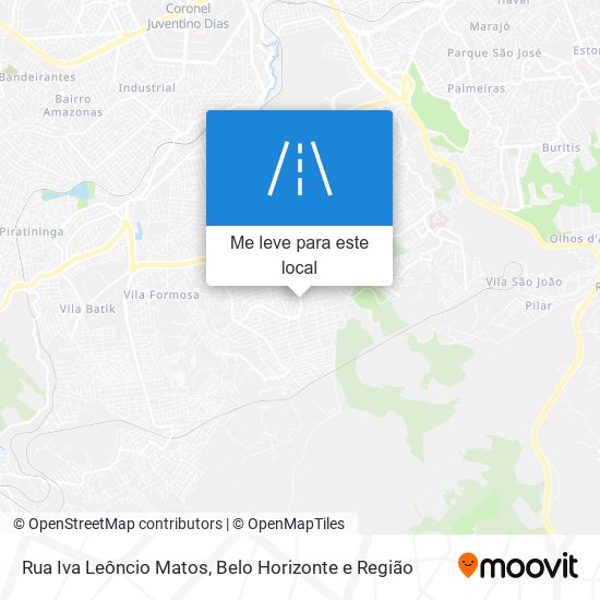 Rua Iva Leôncio Matos mapa