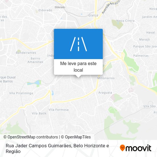 Rua Jader Campos Guimarães mapa