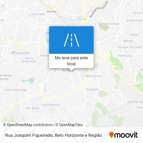 Rua Joaquim Figueiredo mapa