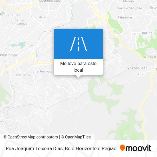 Rua Joaquim Teixeira Dias mapa