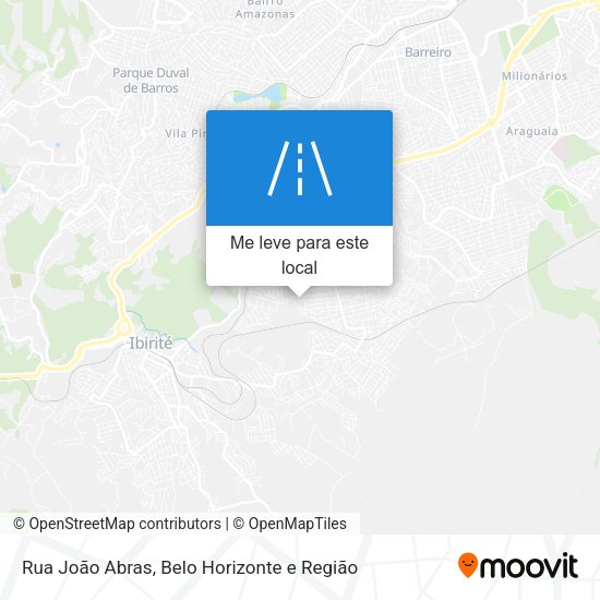 Rua João Abras mapa