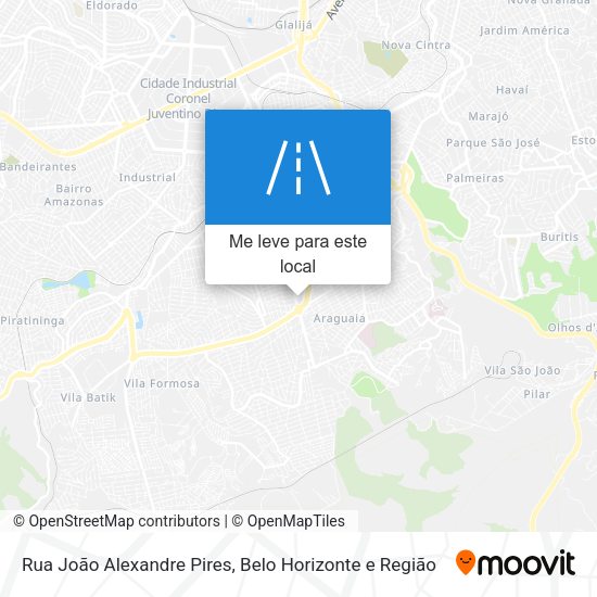 Rua João Alexandre Pires mapa