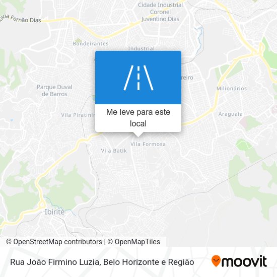 Rua João Firmino Luzia mapa