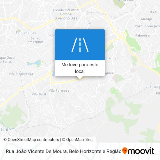 Rua João Vicente De Moura mapa