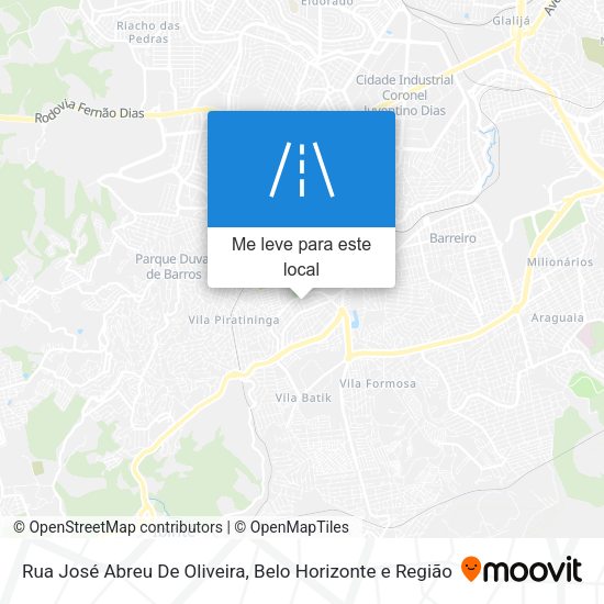 Rua José Abreu De Oliveira mapa
