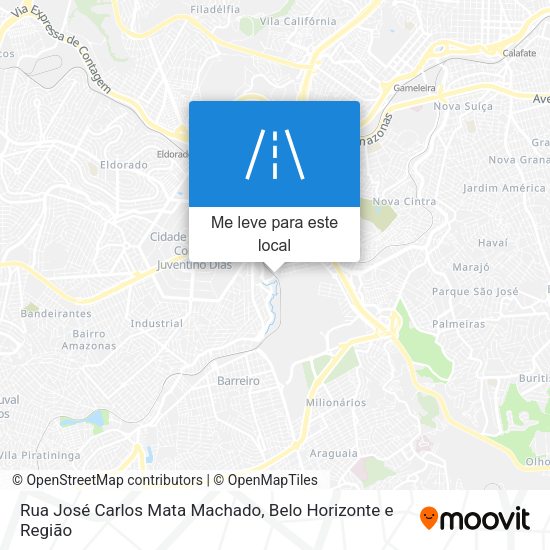 Rua José Carlos Mata Machado mapa