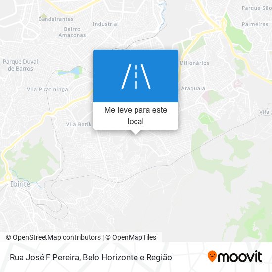 Rua José F Pereira mapa