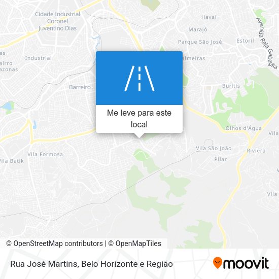 Rua José Martins mapa