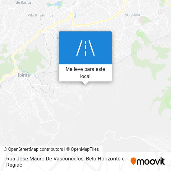 Rua José Mauro De Vasconcelos mapa