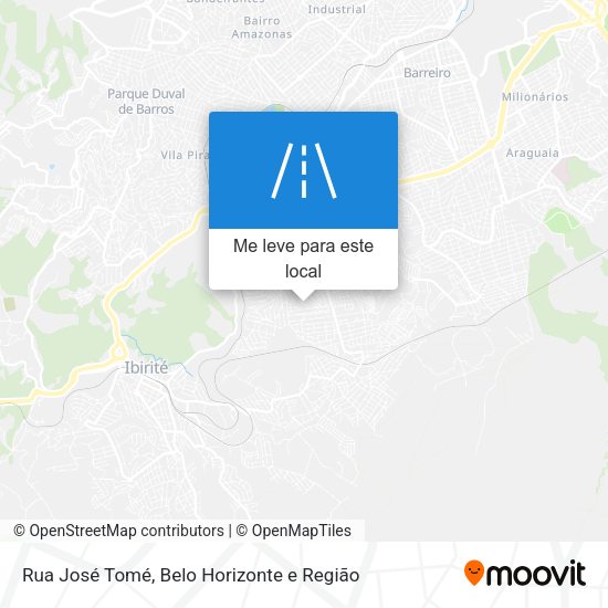 Rua José Tomé mapa
