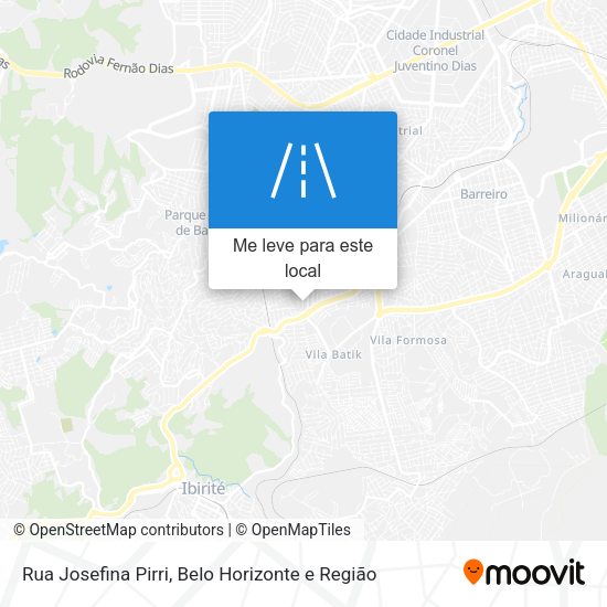 Rua Josefina Pirri mapa