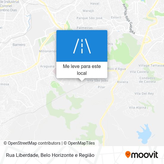Rua Liberdade mapa