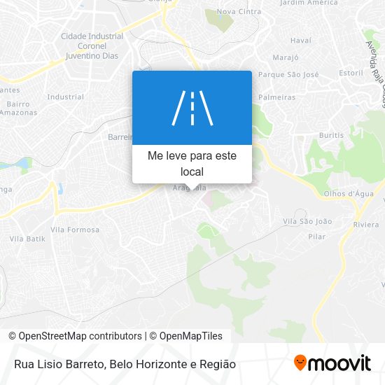 Rua Lisio Barreto mapa