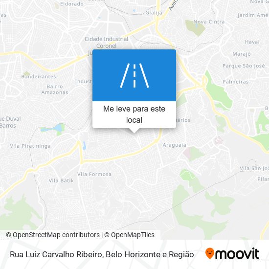 Rua Luiz Carvalho Ribeiro mapa