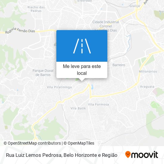 Rua Luiz Lemos Pedrosa mapa