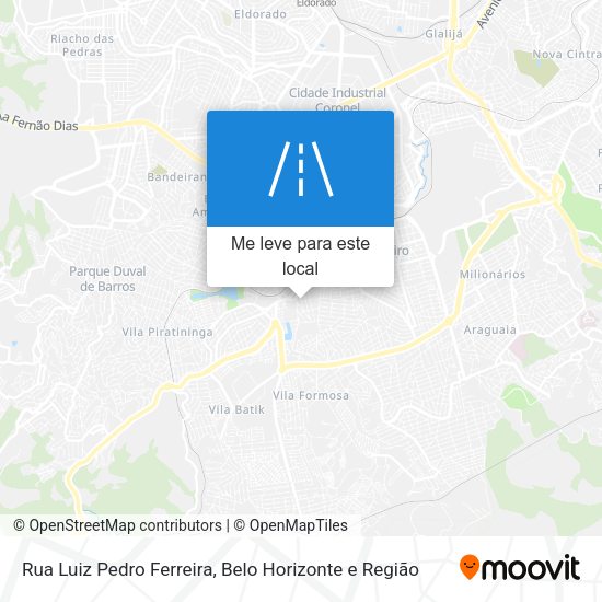 Rua Luiz Pedro Ferreira mapa