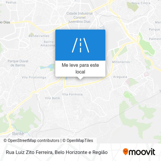 Rua Luiz Zito Ferreira mapa