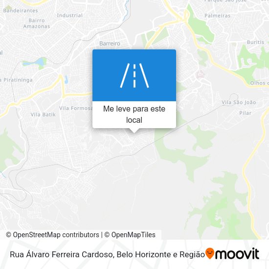 Rua Álvaro Ferreira Cardoso mapa