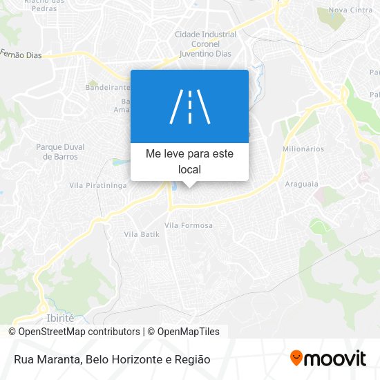 Rua Maranta mapa