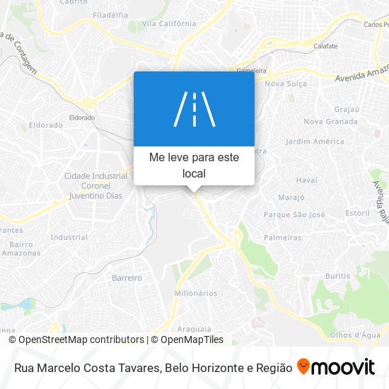 Rua Marcelo Costa Tavares mapa