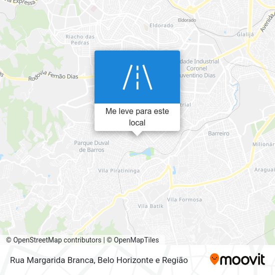 Rua Margarida Branca mapa