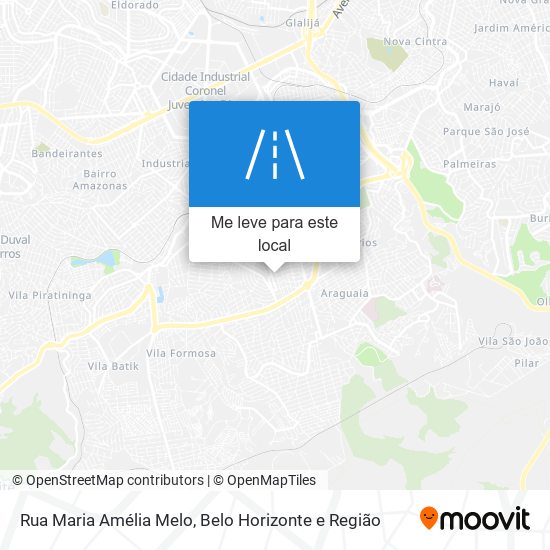 Rua Maria Amélia Melo mapa