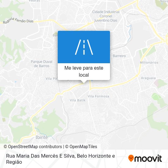 Rua Maria Das Mercês E Silva mapa