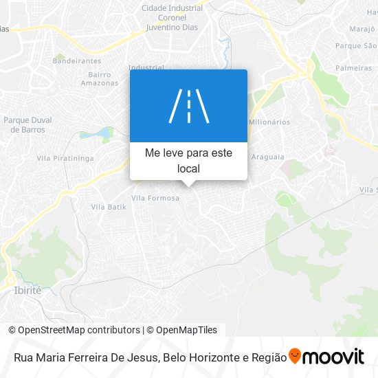 Rua Maria Ferreira De Jesus mapa