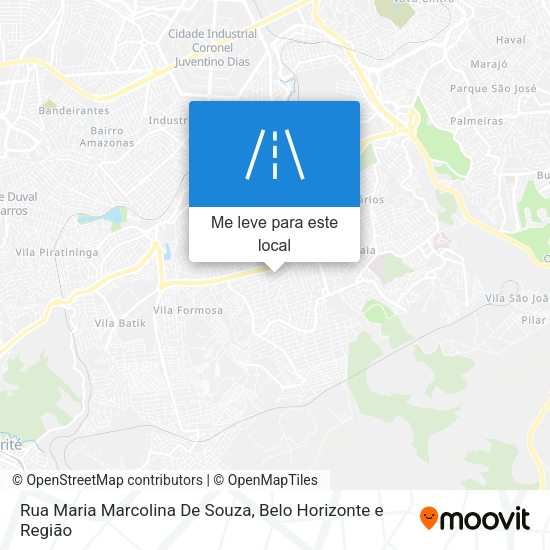 Rua Maria Marcolina De Souza mapa