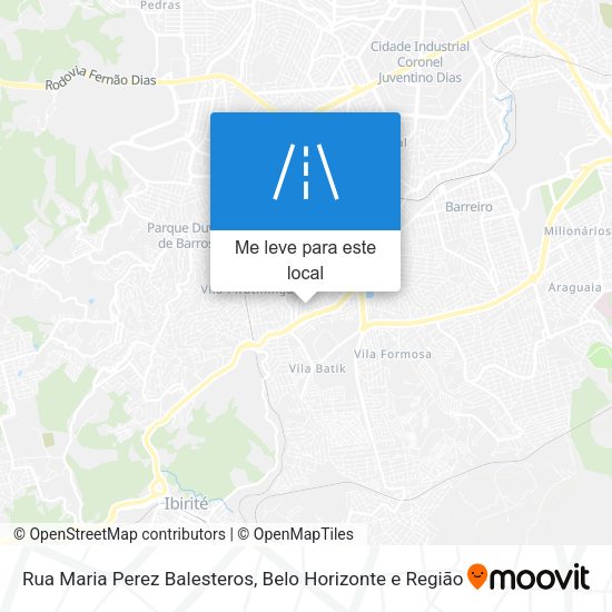 Rua Maria Perez Balesteros mapa