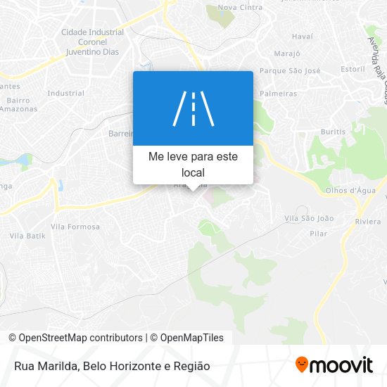 Rua Marilda mapa