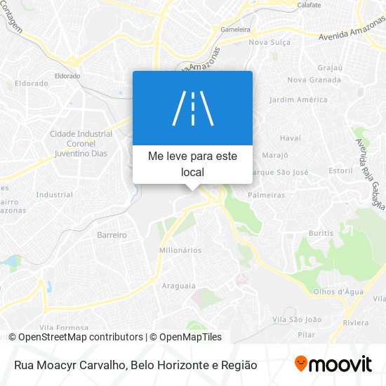 Rua Moacyr Carvalho mapa