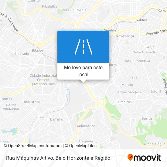 Rua Máquinas Altivo mapa