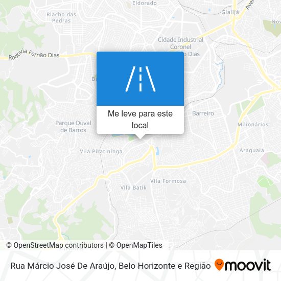 Rua Márcio José De Araújo mapa