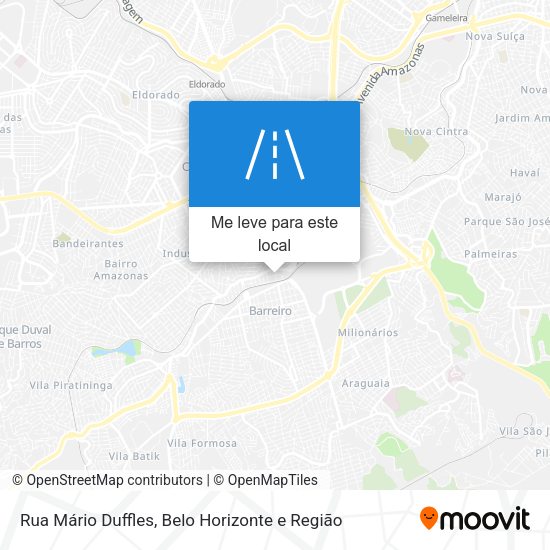 Rua Mário Duffles mapa