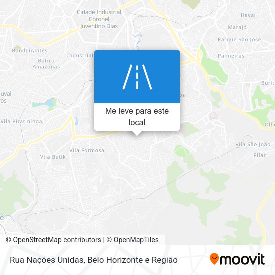 Rua Nações Unidas mapa