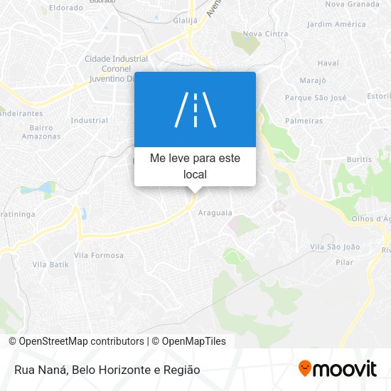 Rua Naná mapa