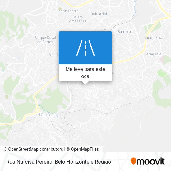 Rua Narcisa Pereira mapa