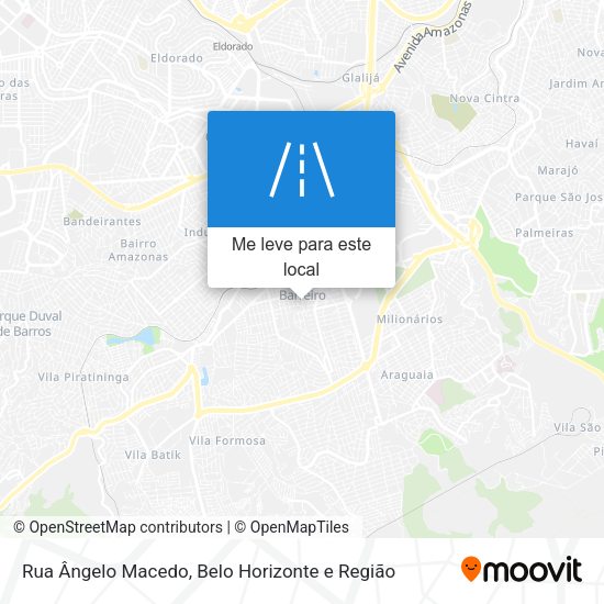 Rua Ângelo Macedo mapa