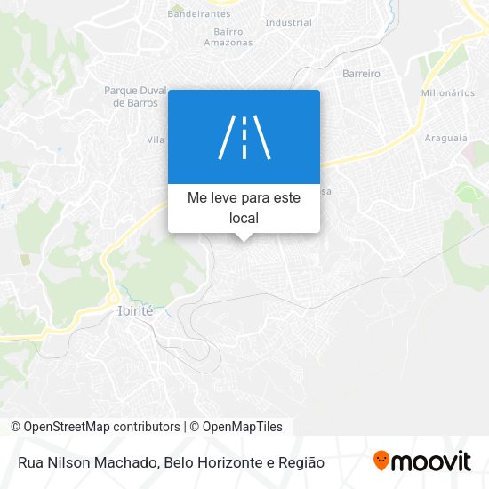 Rua Nilson Machado mapa