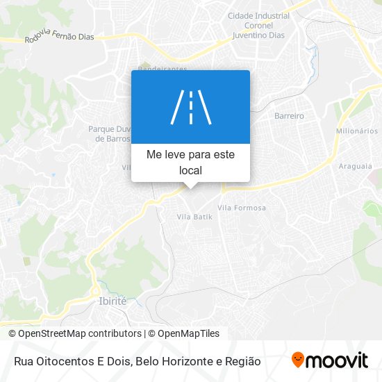 Rua Oitocentos E Dois mapa